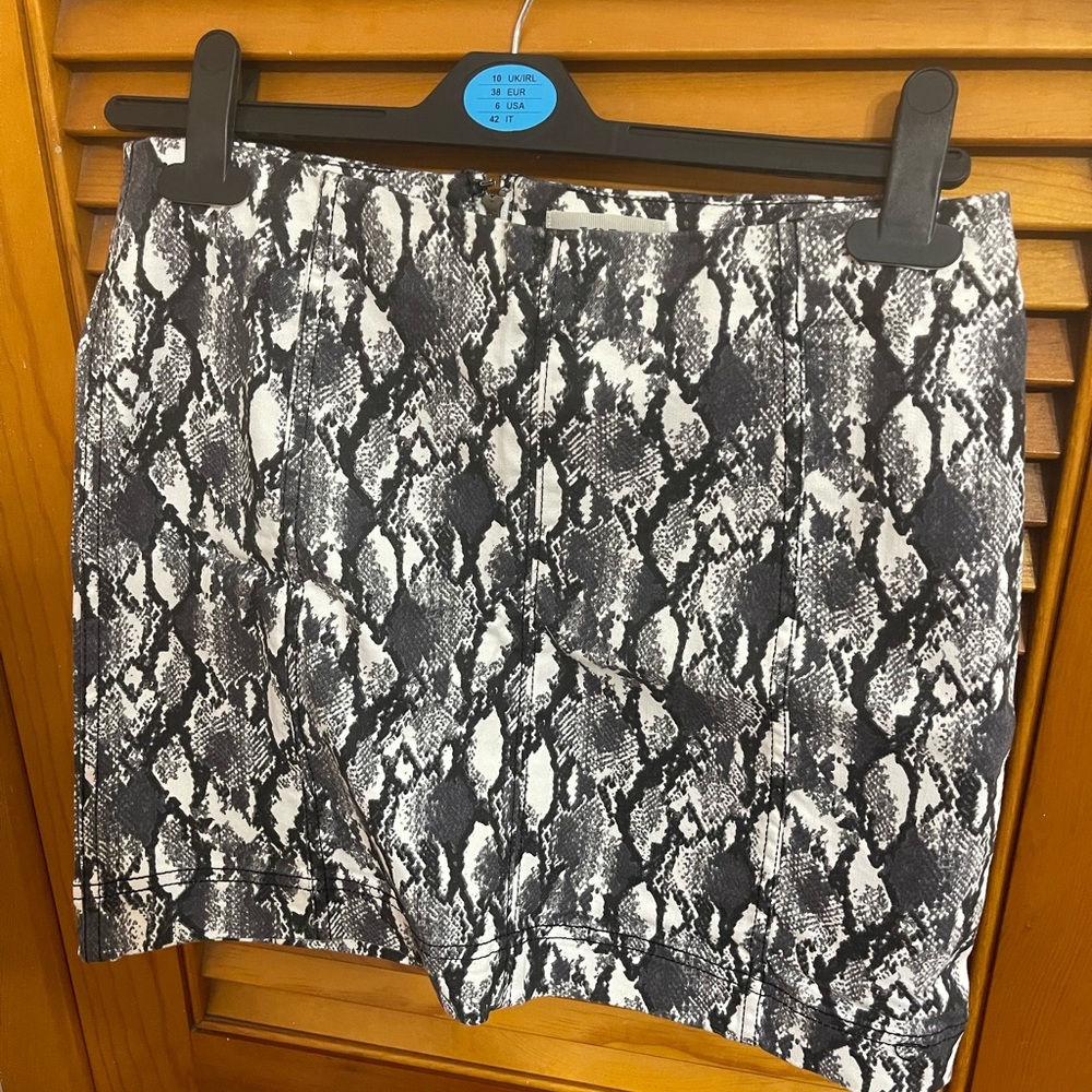 Black and white skirt